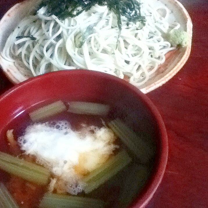 ふきとトロロのもり蕎麦【夏太り予防】